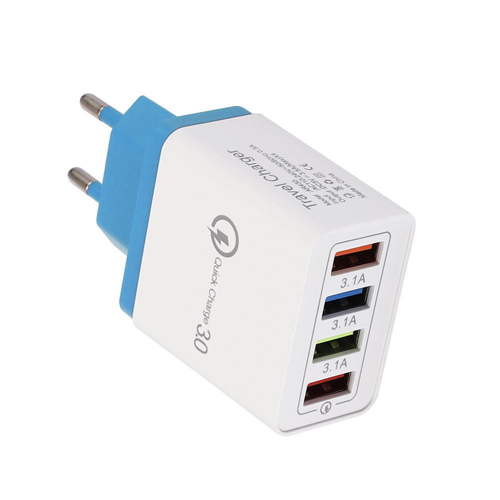 USB Charger Quick Charge 3.0 4 Phone Adapter For Tablet Portable Wall Mobile Charger Fast Charger - image 18