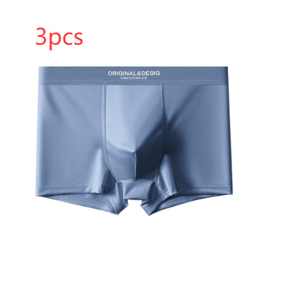 Men's Satin Light Luxury Ice Silk Underwear Summer Breathable Boxers Shorts New Boxers - image 13