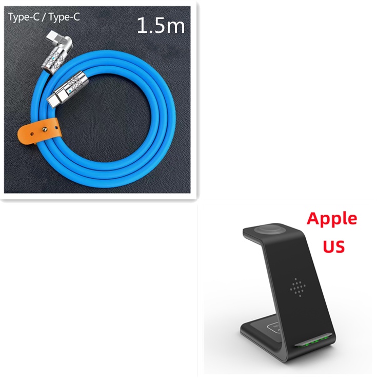 3 In 1 Fast Charging Station Wireless Charger Stand Wireless Quick Charge Dock For Phone Holder - image 59