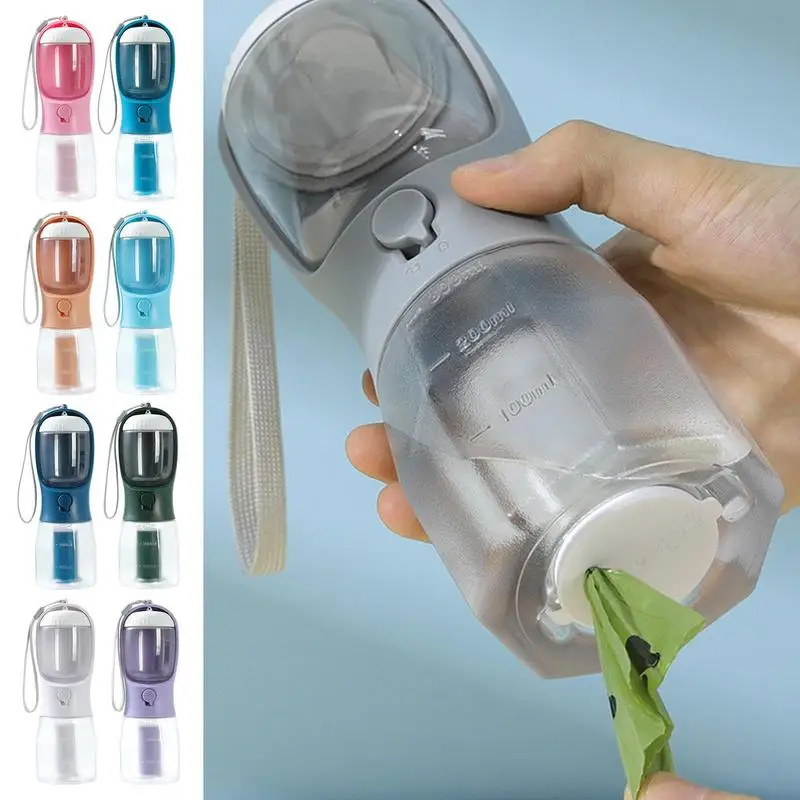 Dog Water Cup Drinking Food Garbage Bag Three-in-one Portable Small Multi-functional Pet Cups Pets Supplies - image 3