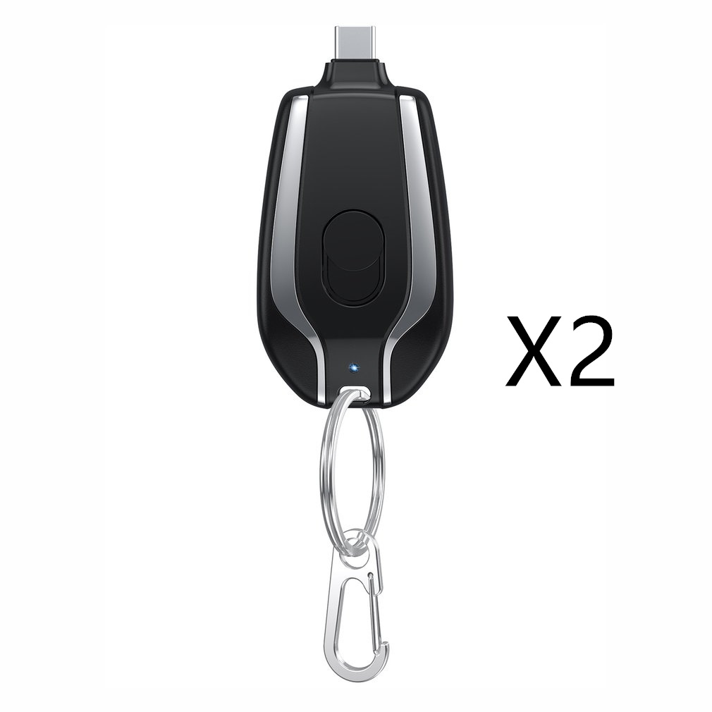 1500mAh Mini Power Emergency Pod Keychain Charger With Type-C Ultra-Compact Mini Battery Pack Fast Charging Backup Power Bank - image 5