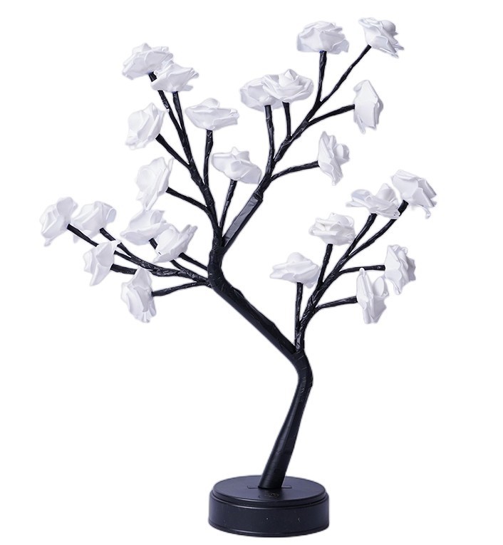 Table Lamp Flower Tree Rose Lamps Fairy Desk Night Lights USB Operated Gifts For Wedding Valentine Christmas Decoration - image 3