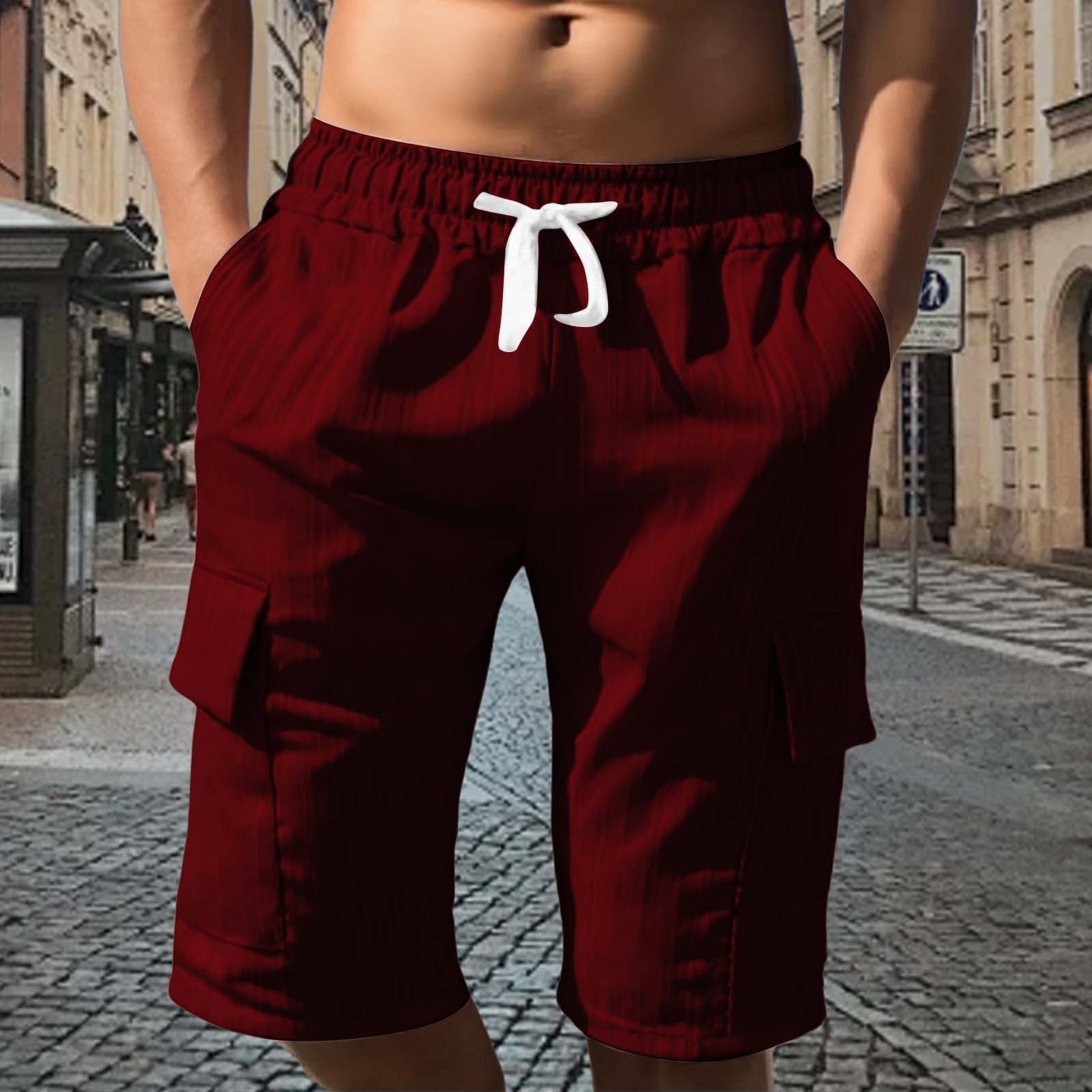 Multi-pocket Utility Five-point Shorts Sporty And Casual - image 27