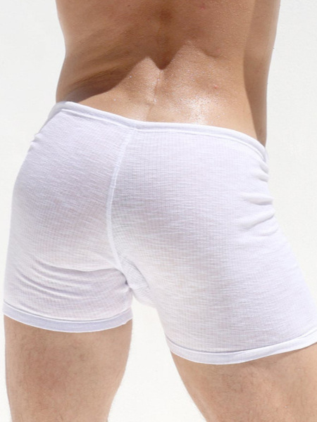 Men's Fitness Tight Lace-up Striped Shorts - image 3