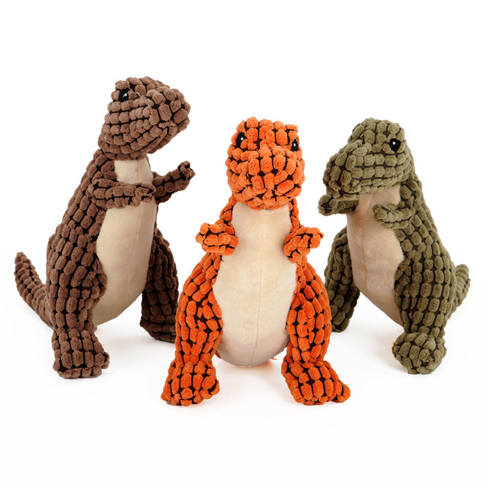 Dinosaur Pet Toys Giant Dogs Pets Interactive Dog Toys For Large Dogs Chew Toys Chihuahua Plush Stuffing Squeakers - image 5