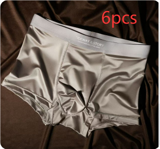 Ice Silk Mens Underwear Light Luxury Satin Boxers - image 22
