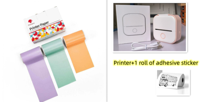 Portable Mini Thermal Label Printer Home Photo Printer Student Wrong Question Printer Bluetooth-compatible Mini Label Printer Price Tag - image 26
