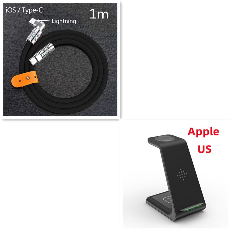 3 In 1 Fast Charging Station Wireless Charger Stand Wireless Quick Charge Dock For Phone Holder - image 64