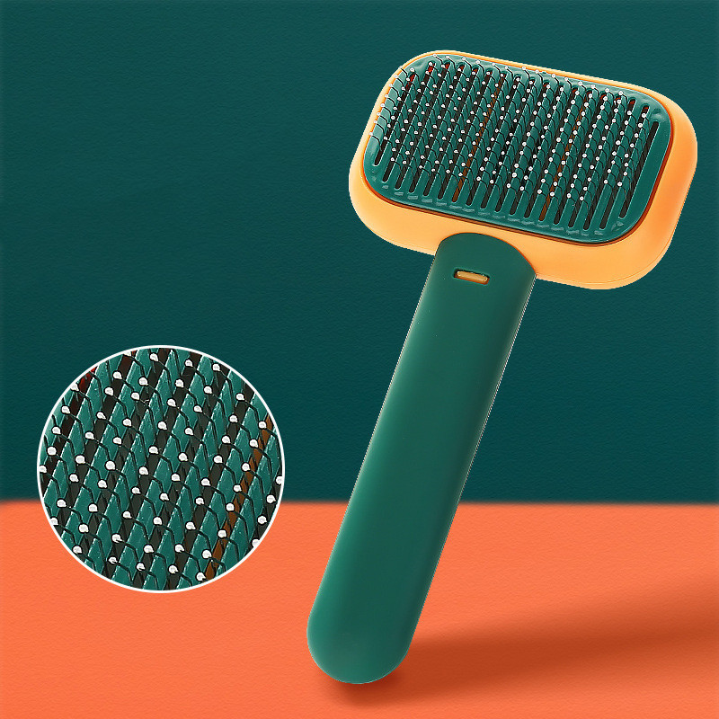 New Pet Cat Dog Hair Brush Hair Massage Comb Open-Knot Brush Grooming Cleaning Tool Stainless Steel Comb - image 6