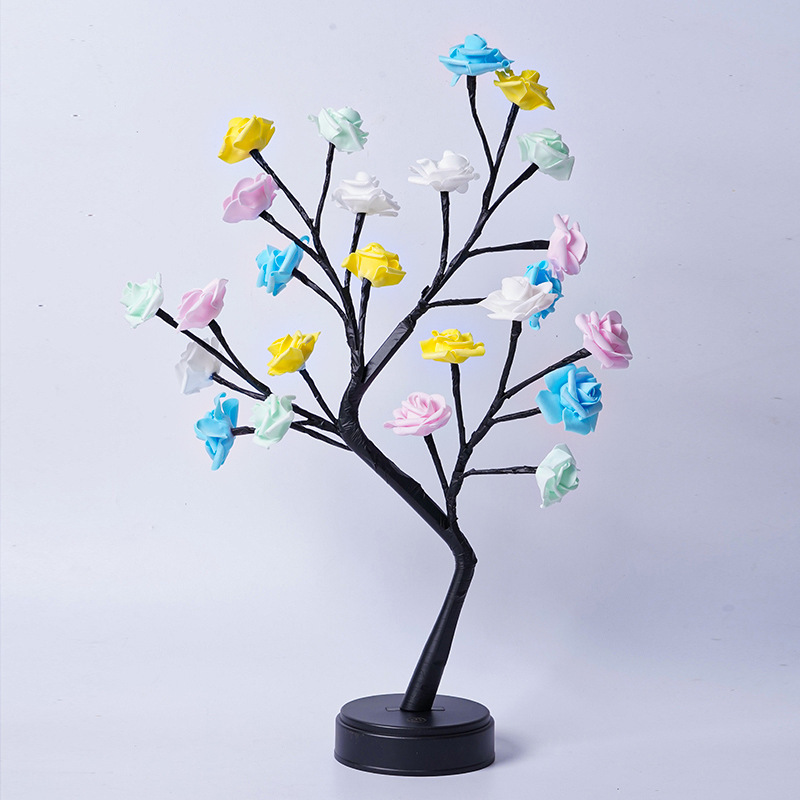 Table Lamp Flower Tree Rose Lamps Fairy Desk Night Lights USB Operated Gifts For Wedding Valentine Christmas Decoration - image 12