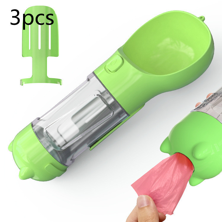 Pet Water Bottle Feeder Bowl Garbage Bag Storage Portable Pet Outdoor Travel 3 In 1 Dog Water Bottle - image 46