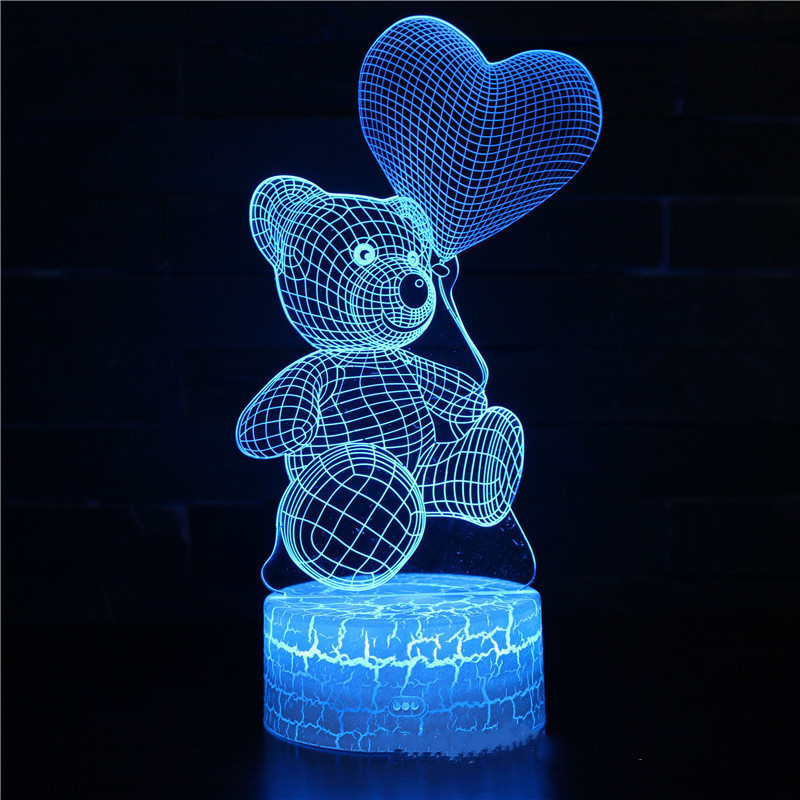 3D Lamp Acrylic USB LED Night Lights Neon Sign Lamp Xmas Christmas Decorations For Home Bedroom Birthday Decor Valentines Day Gifts - image 8