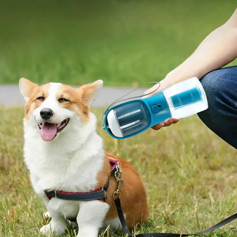 Dog Water Cup Drinking Food Garbage Bag Three-in-one Portable Small Multi-functional Pet Cups Pets Supplies - image 5