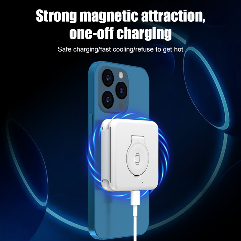 Folding Magnetic Suction Wireless Charger 3-in-1 - image 3