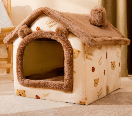 Foldable Dog House Pet Cat Bed Winter Dog Villa Sleep Kennel Removable Nest Warm Enclosed Cave Sofa Pets Supplies - image 38