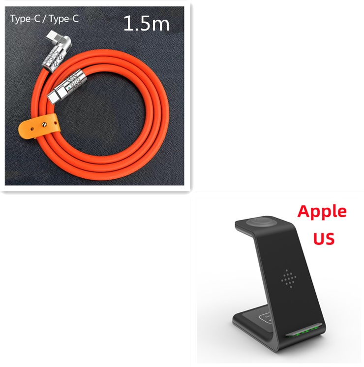3 In 1 Fast Charging Station Wireless Charger Stand Wireless Quick Charge Dock For Phone Holder - image 55