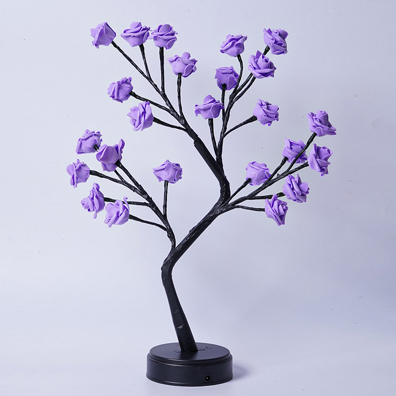 Table Lamp Flower Tree Rose Lamps Fairy Desk Night Lights USB Operated Gifts For Wedding Valentine Christmas Decoration - image 10