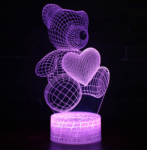 3D Lamp Acrylic USB LED Night Lights Neon Sign Lamp Xmas Christmas Decorations For Home Bedroom Birthday Decor Valentines Day Gifts - image 16