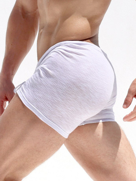 Men's Fitness Tight Lace-up Striped Shorts - image 5