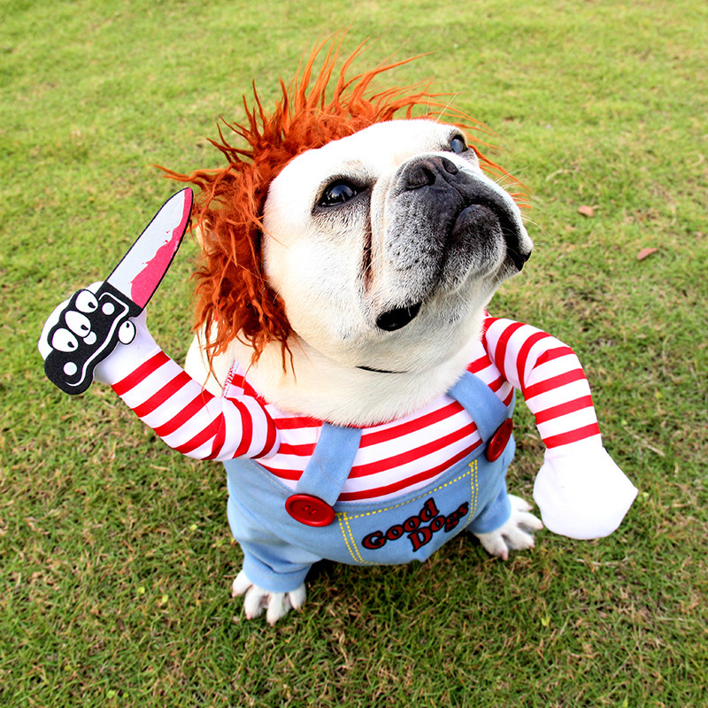 Halloween Pet Costume Pet Dog Funny Clothes Adjustable Dog Cosplay Costume Scary Costume Party Gatherings - image 5