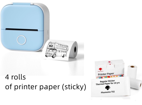 Portable Mini Thermal Label Printer Home Photo Printer Student Wrong Question Printer Bluetooth-compatible Mini Label Printer Price Tag - image 58