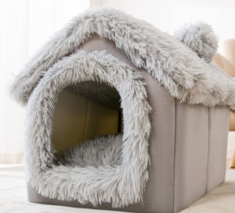 Foldable Dog House Pet Cat Bed Winter Dog Villa Sleep Kennel Removable Nest Warm Enclosed Cave Sofa Pets Supplies - image 26
