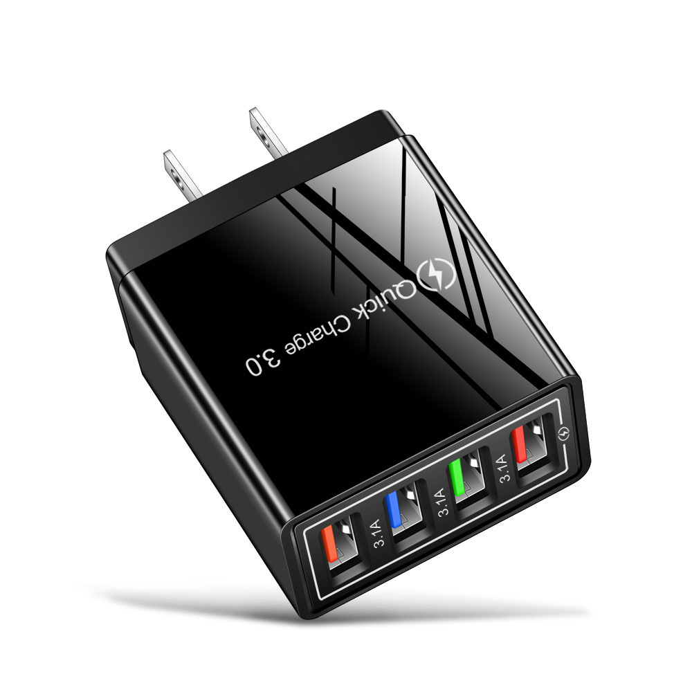 USB Charger Quick Charge 3.0 4 Phone Adapter For Tablet Portable Wall Mobile Charger Fast Charger - image 12