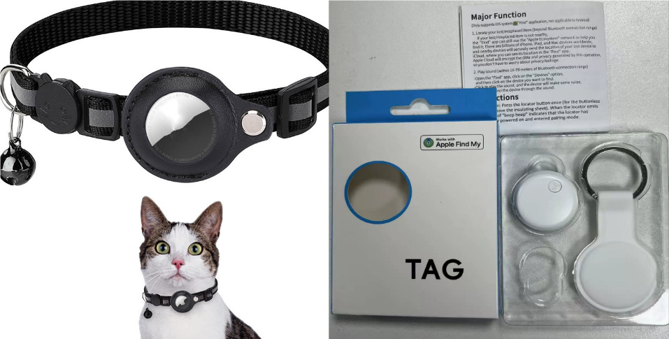 Reflective Collar Waterproof Holder Case For Airtag Air Tag Airtags Protective Cover Cat Dog Kitten Puppy Nylon Collar - image 17