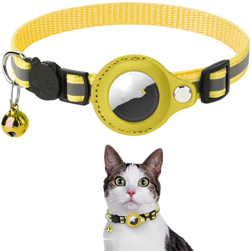 Reflective Collar Waterproof Holder Case For Airtag Air Tag Airtags Protective Cover Cat Dog Kitten Puppy Nylon Collar - image 25