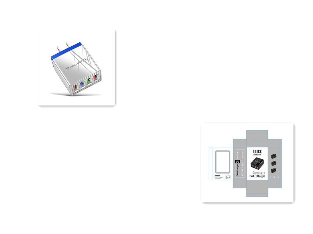 USB Charger Quick Charge 3.0 4 Phone Adapter For Tablet Portable Wall Mobile Charger Fast Charger - image 31
