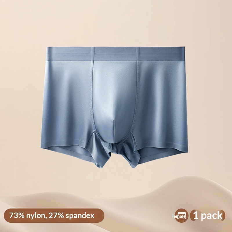 Light Luxury Satin Ice Silk High-End  Silk Antibacterial Mens Underwear - image 18