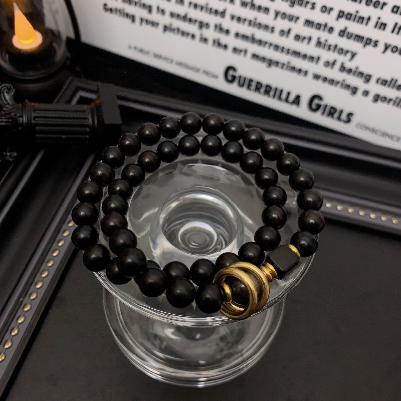 Ebony Double-layer Bracelet, Niche Ethnic Style For Men And Women - image 7