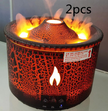 New Creative Ultrasonic Essential Oil Humidifier Volcano Aromatherapy Machine Spray Jellyfish Air Flame Humidifier Diffuser - image 23