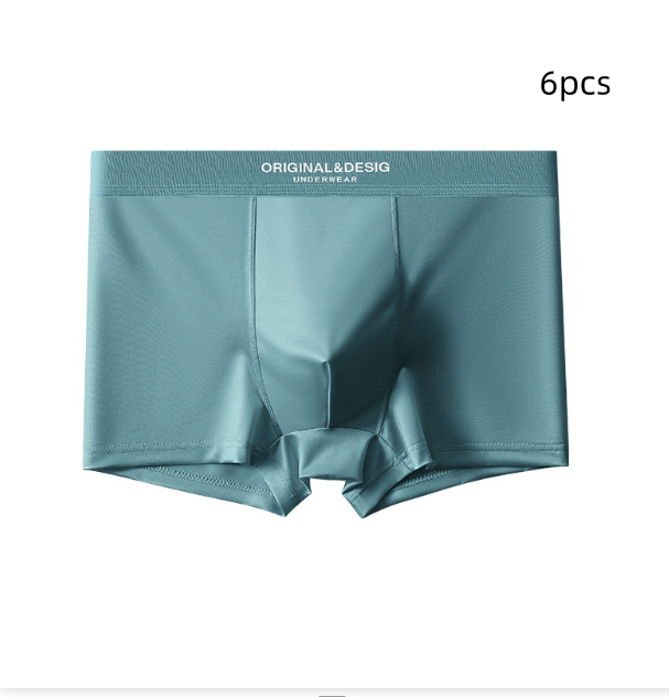 Men's Satin Light Luxury Ice Silk Underwear Summer Breathable Boxers Shorts New Boxers - image 38