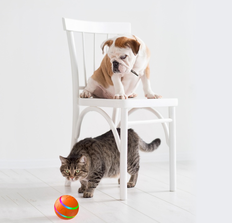 Pet New Cat Wicked Ball Toy Intelligent Ball USB Cat Toys Self Rotating Ball Automatic Rotation Ball - image 3