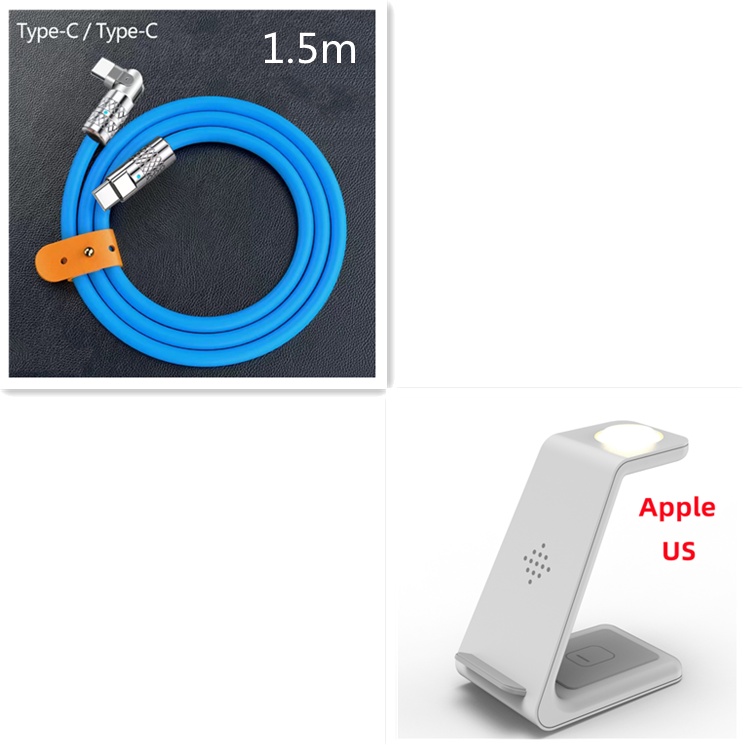 3 In 1 Fast Charging Station Wireless Charger Stand Wireless Quick Charge Dock For Phone Holder - image 47