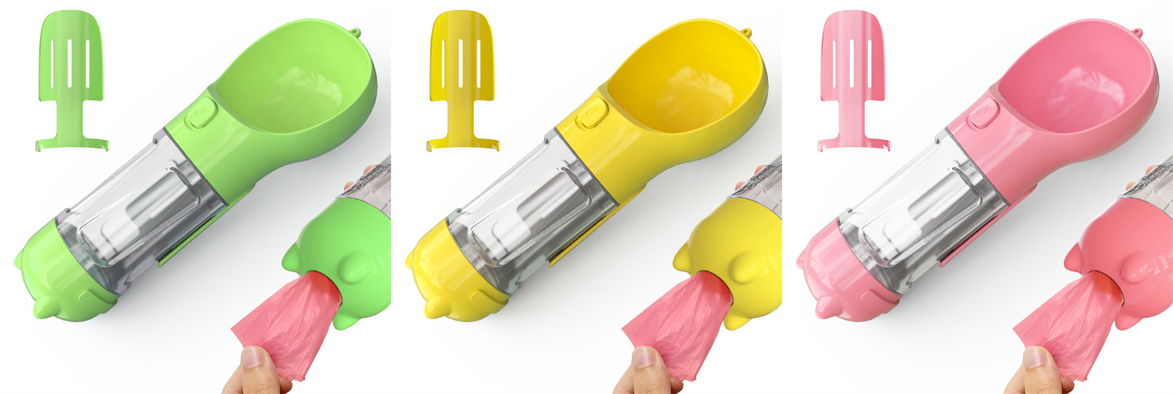 Pet Water Bottle Feeder Bowl Garbage Bag Storage Portable Pet Outdoor Travel 3 In 1 Dog Water Bottle - image 39