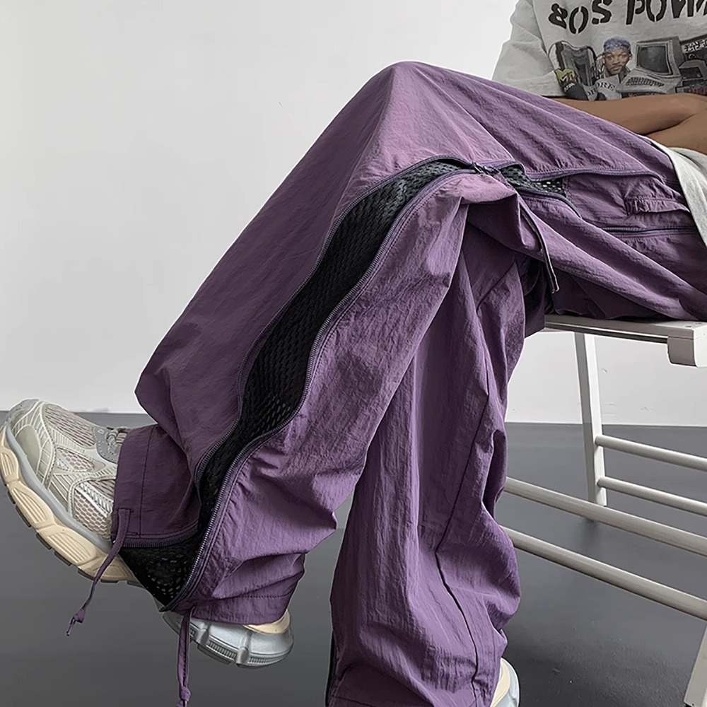 Quick-drying Waterproof Paratrooper Pants Loose-fitting Straight-leg Casual Trousers - image 6