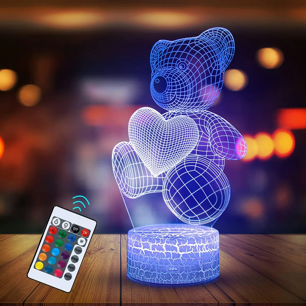 3D Lamp Acrylic USB LED Night Lights Neon Sign Lamp Xmas Christmas Decorations For Home Bedroom Birthday Decor Valentines Day Gifts - image 18