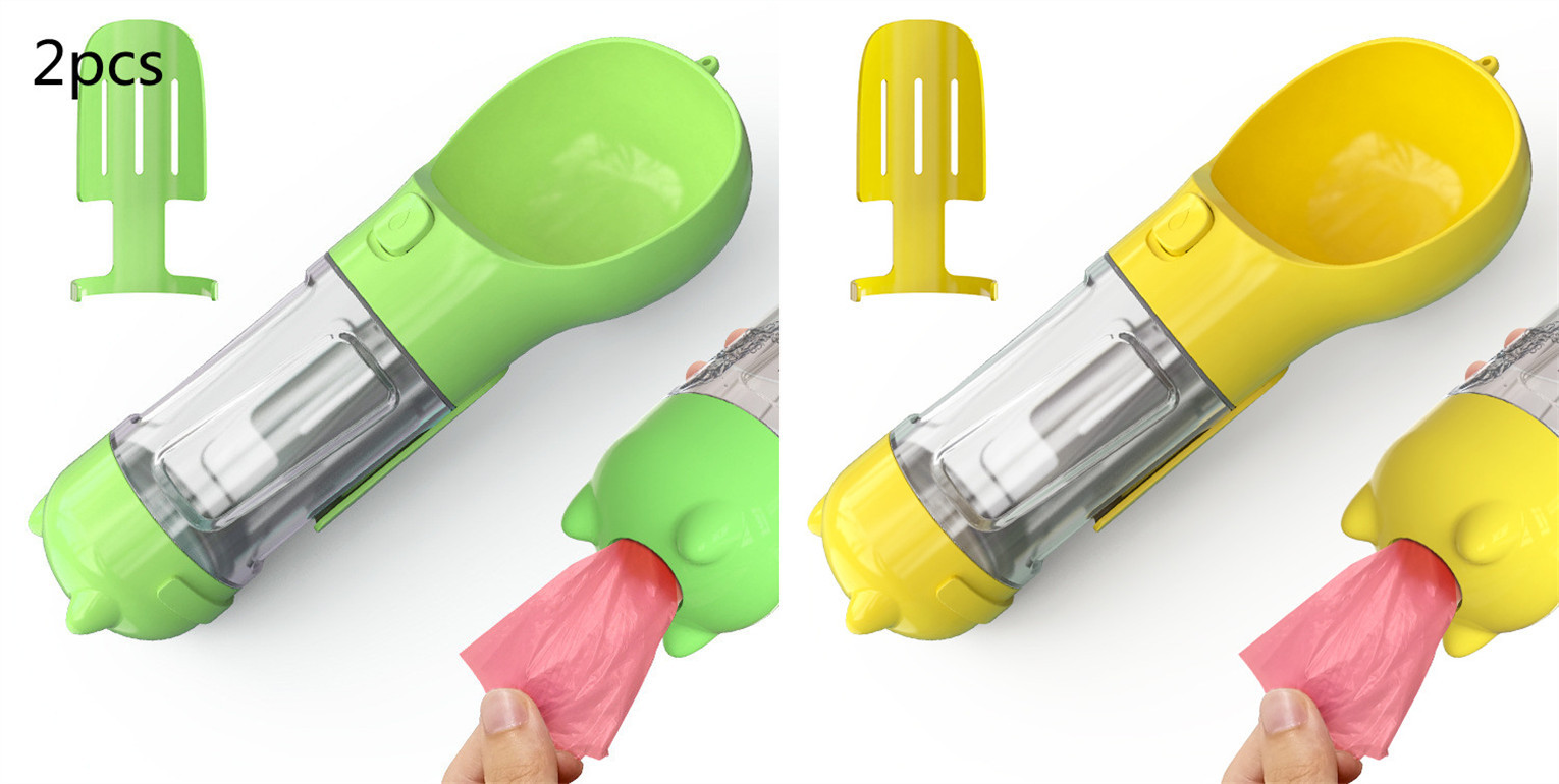 Pet Water Bottle Feeder Bowl Garbage Bag Storage Portable Pet Outdoor Travel 3 In 1 Dog Water Bottle - image 45
