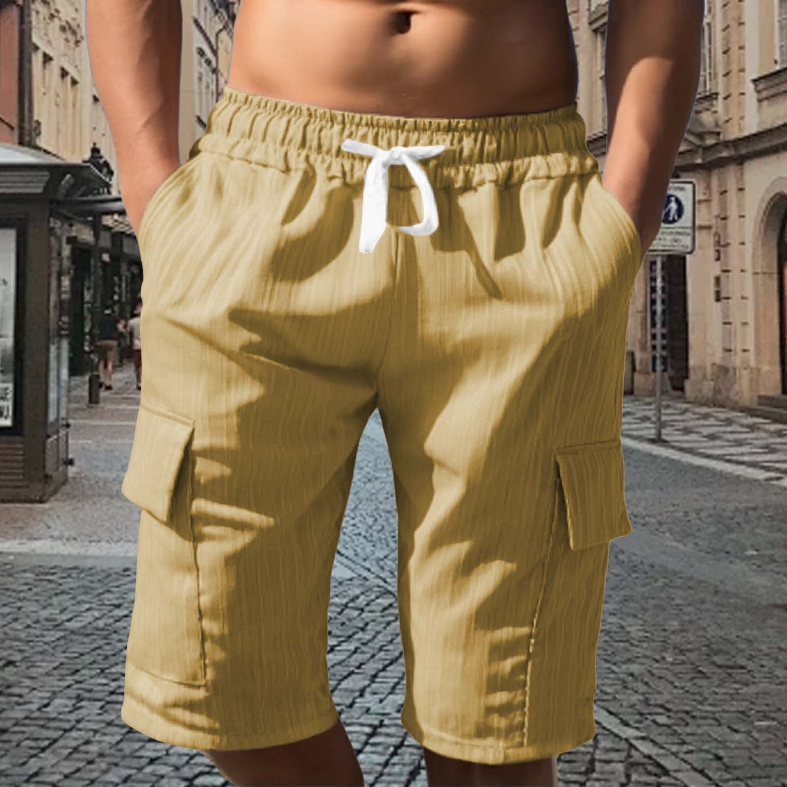 Multi-pocket Utility Five-point Shorts Sporty And Casual - image 56