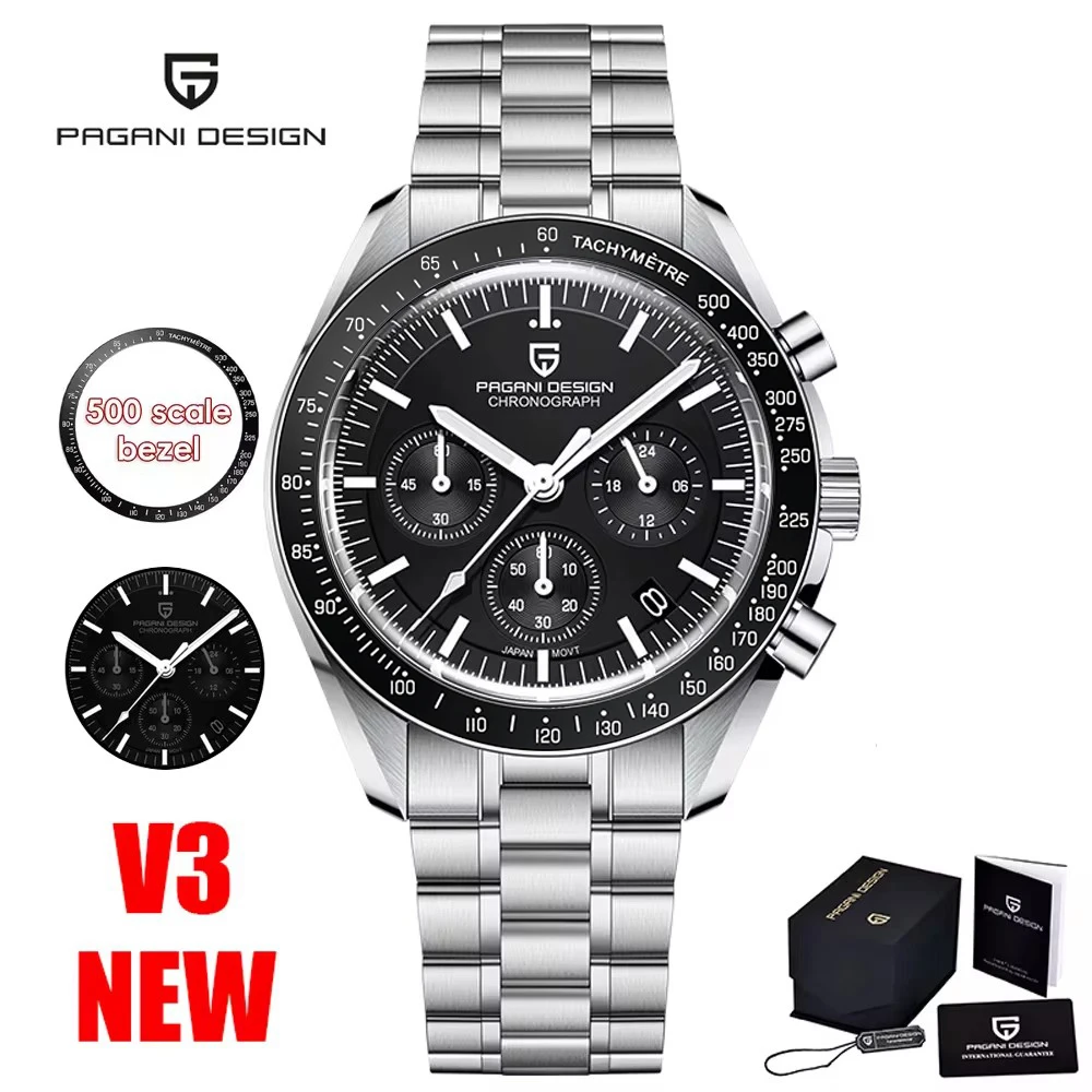 PAGANI DESIGN Moon Mens Watches 2025 Top Brand Luxury Quartz Watch For Men Chronograph Luminous Sapphire Mirror Waterproof Clock - image 31