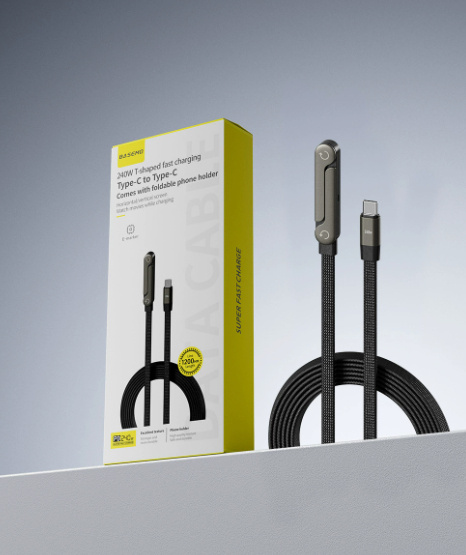 Fast Charging Foldable Bracket Data Cable 2-in-1 Data Wire Foldable Phone Tablet Stand Type-C To Type-C USB-A To Type-C - image 21