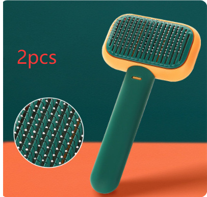 New Pet Cat Dog Hair Brush Hair Massage Comb Open-Knot Brush Grooming Cleaning Tool Stainless Steel Comb - image 7