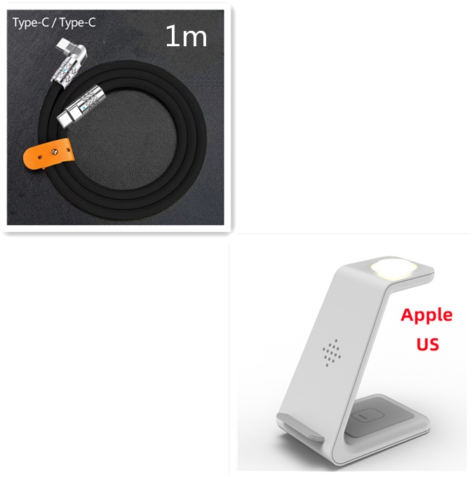 3 In 1 Fast Charging Station Wireless Charger Stand Wireless Quick Charge Dock For Phone Holder - image 50