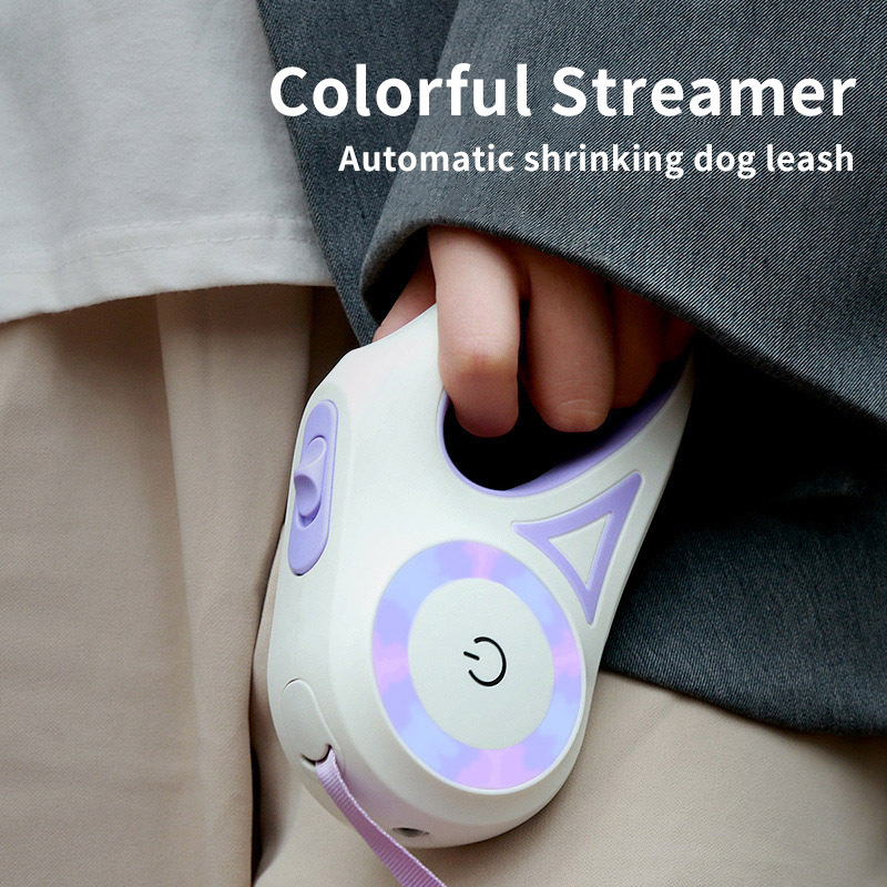 Dog Leash Retractable Leash And Dog Collar Spotlight Automatic Pet Dog Cat Traction Rope For Small Medium Dogs Pet Product - image 3