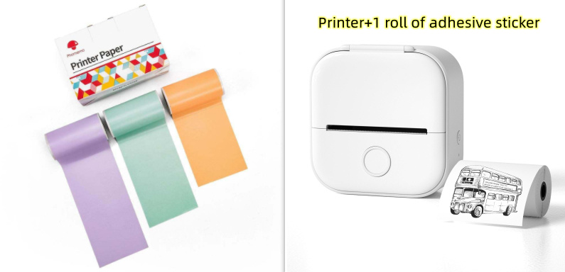 Portable Mini Thermal Label Printer Home Photo Printer Student Wrong Question Printer Bluetooth-compatible Mini Label Printer Price Tag - image 25