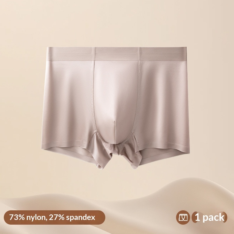 Light Luxury Satin Ice Silk High-End  Silk Antibacterial Mens Underwear - image 24