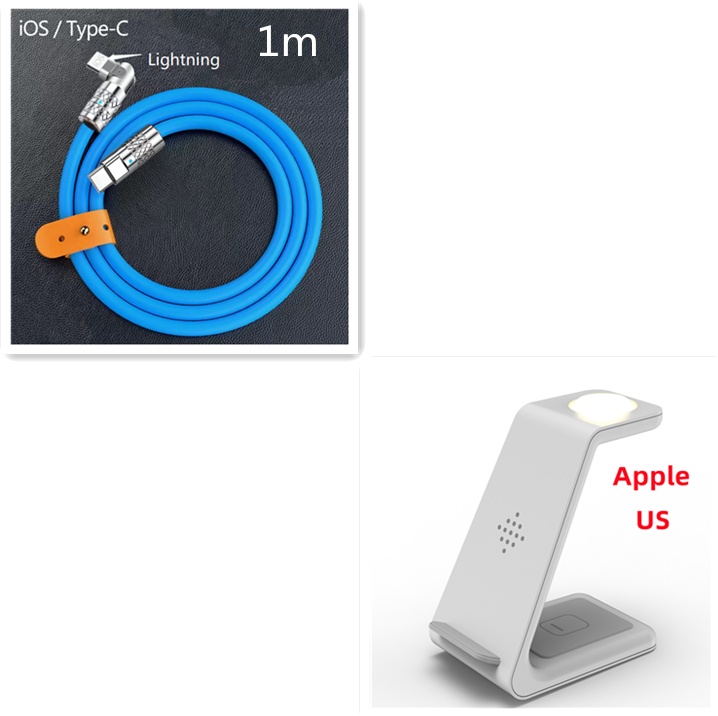3 In 1 Fast Charging Station Wireless Charger Stand Wireless Quick Charge Dock For Phone Holder - image 48