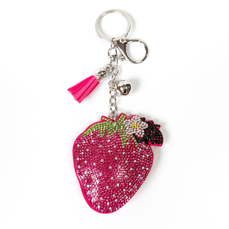 New Diamond-encrusted Strawberry Keychain - image 7